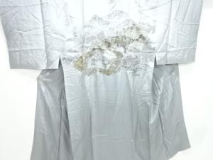 アンティーク　鷹に山並み模様男物長襦袢